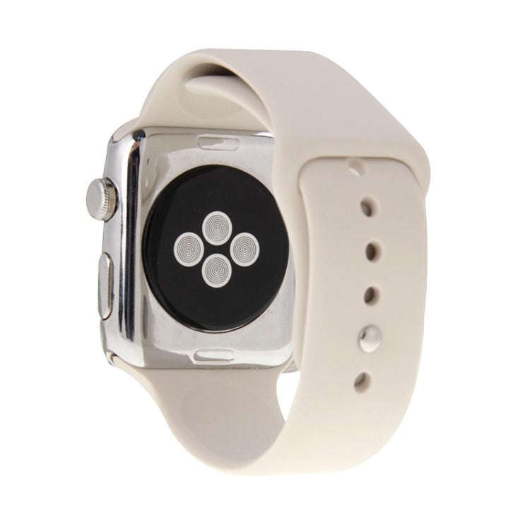 For Apple Watch Sport 38mm High-performance Longer Silicone Sport Watch Band with Pin-and-tuck Cl...