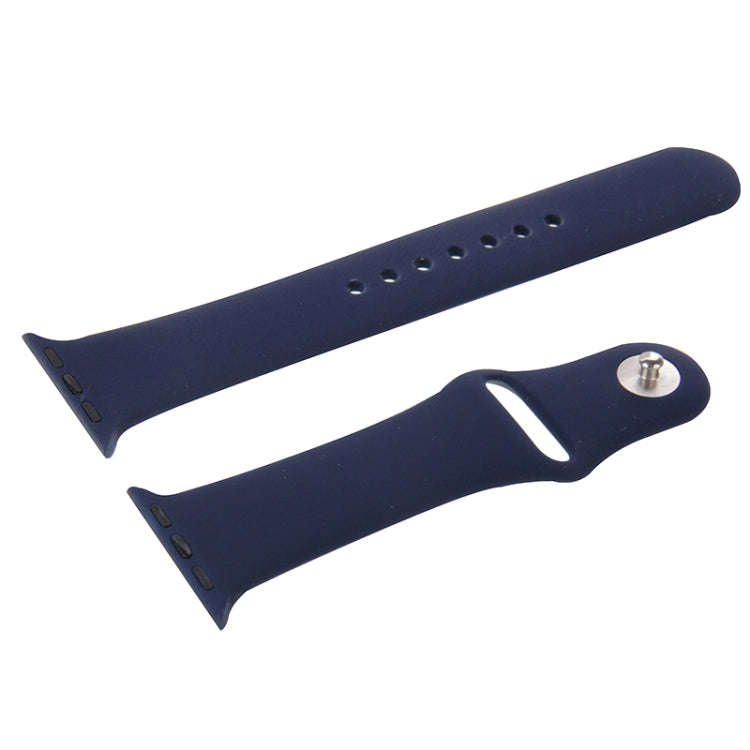 For Apple Watch Sport 42mm High-performance Longer Rubber Sport Watch Band with Pin-and-tuck Clos...