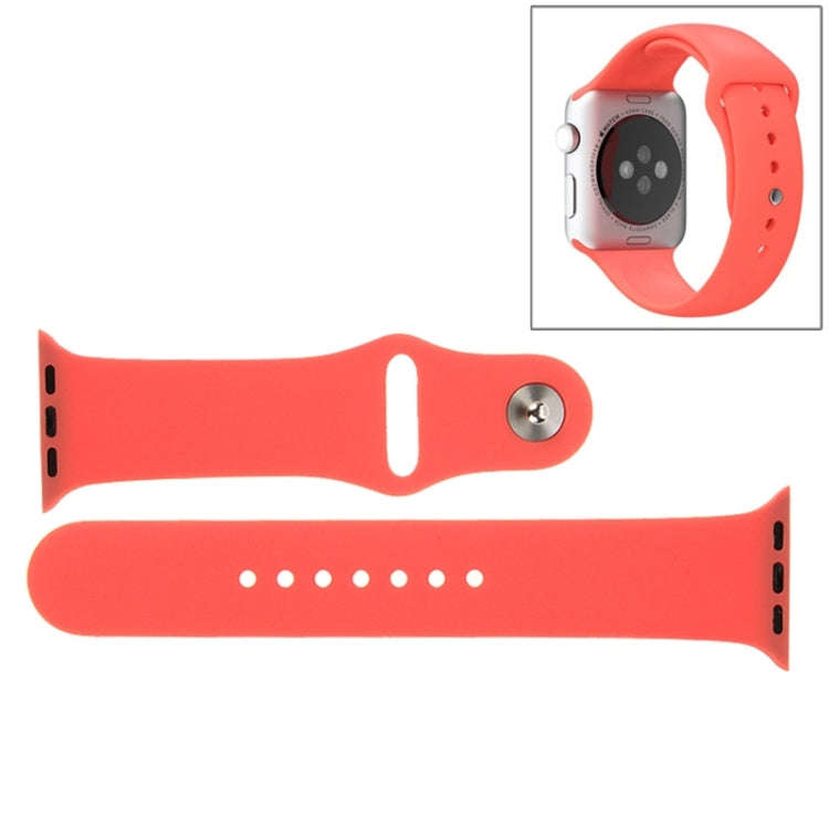 For Apple Watch Sport 42mm High-performance Longer Rubber Sport Watch Band with Pin-and-tuck Clos...