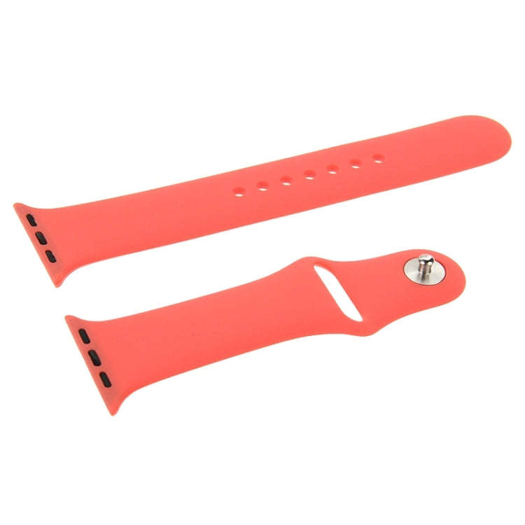 For Apple Watch Sport 42mm High-performance Longer Rubber Sport Watch Band with Pin-and-tuck Clos...