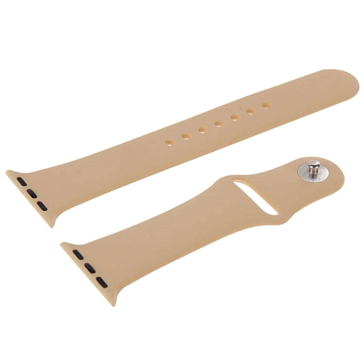For Apple Watch Sport 42mm High-performance Longer Rubber Sport Watch Band with Pin-and-tuck Clos...
