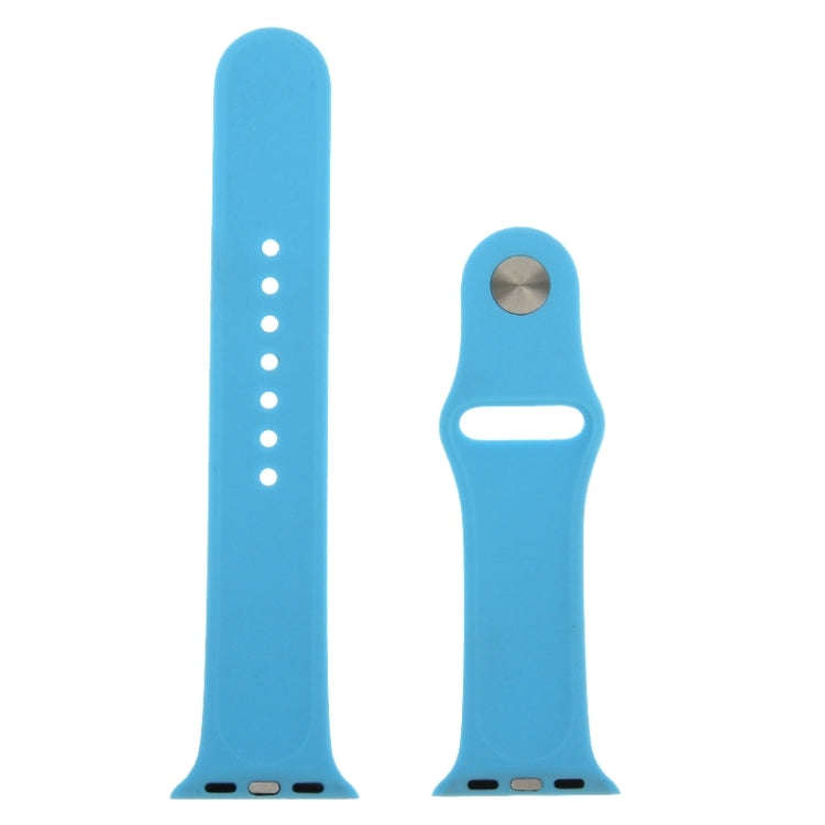 For Apple Watch Sport 42mm High-performance Longer Rubber Sport Watch Band with Pin-and-tuck Clos...