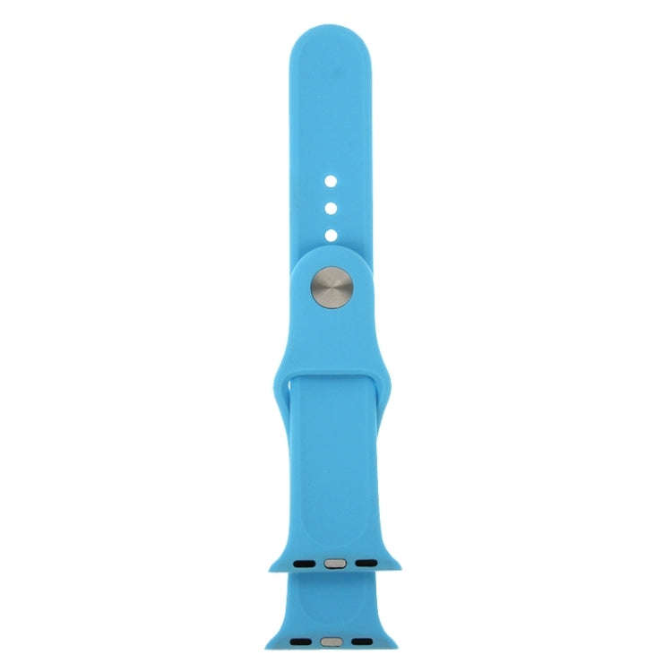 For Apple Watch Sport 42mm High-performance Longer Rubber Sport Watch Band with Pin-and-tuck Clos...