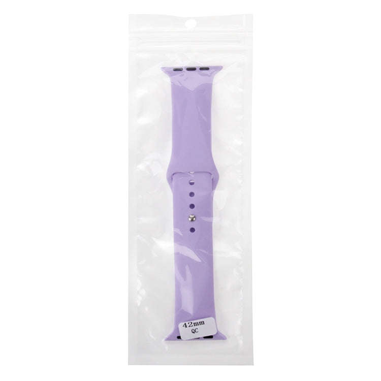 For Apple Watch Sport 42mm High-performance Longer Rubber Sport Watch Band with Pin-and-tuck Clos...
