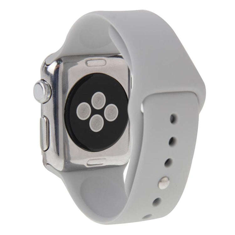For Apple Watch Sport 42mm High-performance Longer Rubber Sport Watch Band with Pin-and-tuck Clos...