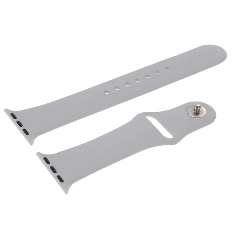 For Apple Watch Sport 42mm High-performance Longer Rubber Sport Watch Band with Pin-and-tuck Clos...