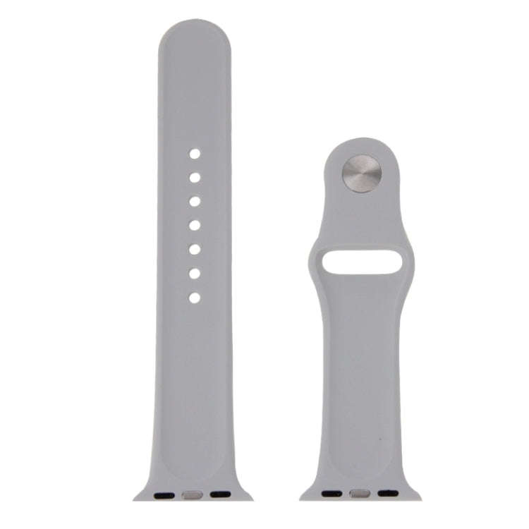 For Apple Watch Sport 42mm High-performance Longer Rubber Sport Watch Band with Pin-and-tuck Clos...