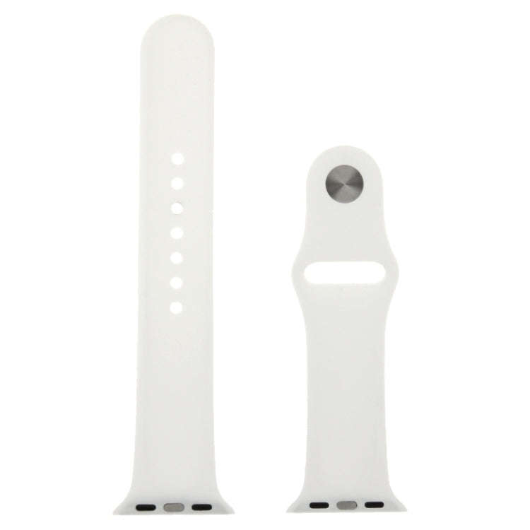 For Apple Watch Sport 42mm High-performance Longer Rubber Sport Watch Band with Pin-and-tuck Clos...