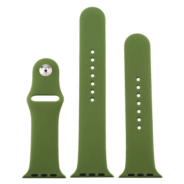 For Apple Watch Series 10 42mm / 9&8&7 41mm / SE 3&SE 2&6&SE&5&4 40mm / 3&2&1 38mm 3 in 1 Rubber ...