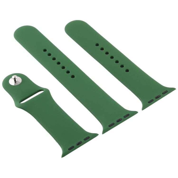 For Apple Watch Series 10 42mm / 9&8&7 41mm / SE 3&SE 2&6&SE&5&4 40mm / 3&2&1 38mm 3 in 1 Rubber ...