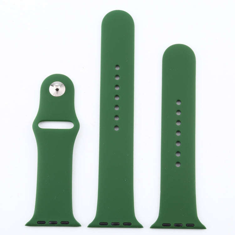 For Apple Watch Series 10 42mm / 9&8&7 41mm / SE 3&SE 2&6&SE&5&4 40mm / 3&2&1 38mm 3 in 1 Rubber ...