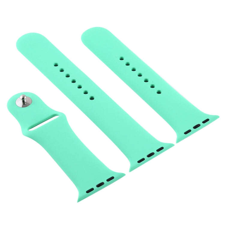 For Apple Watch Series 10 42mm / 9&8&7 41mm / SE 3&SE 2&6&SE&5&4 40mm / 3&2&1 38mm 3 in 1 Rubber ...