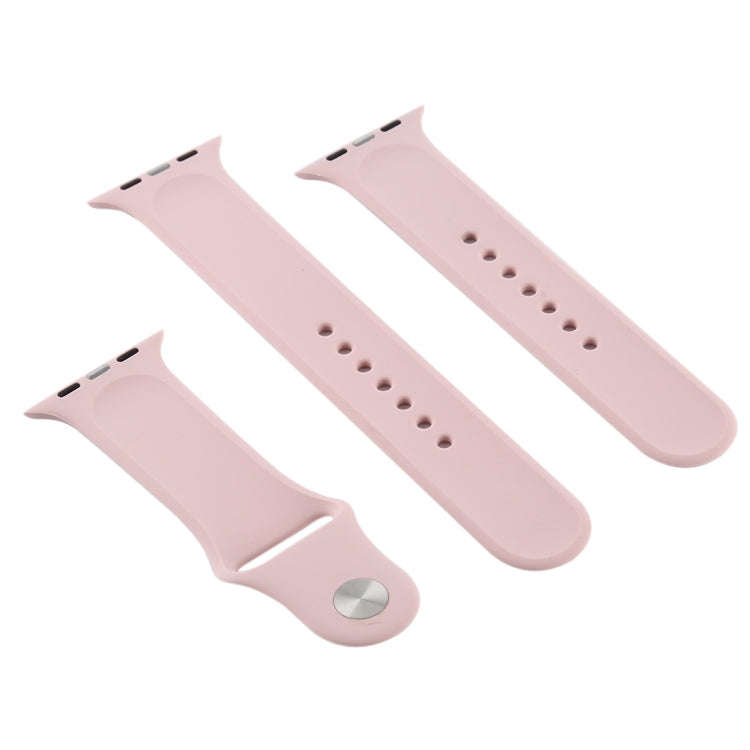 For Apple Watch Series 10 42mm / 9&8&7 41mm / SE 3&SE 2&6&SE&5&4 40mm / 3&2&1 38mm 3 in 1 Rubber ...