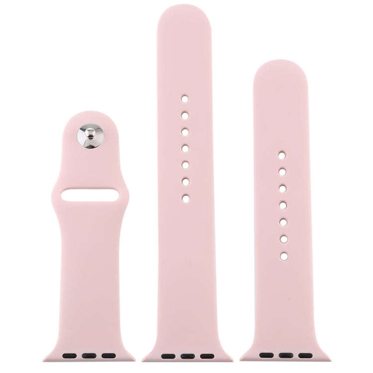 For Apple Watch Series 10 42mm / 9&8&7 41mm / SE 3&SE 2&6&SE&5&4 40mm / 3&2&1 38mm 3 in 1 Rubber ...