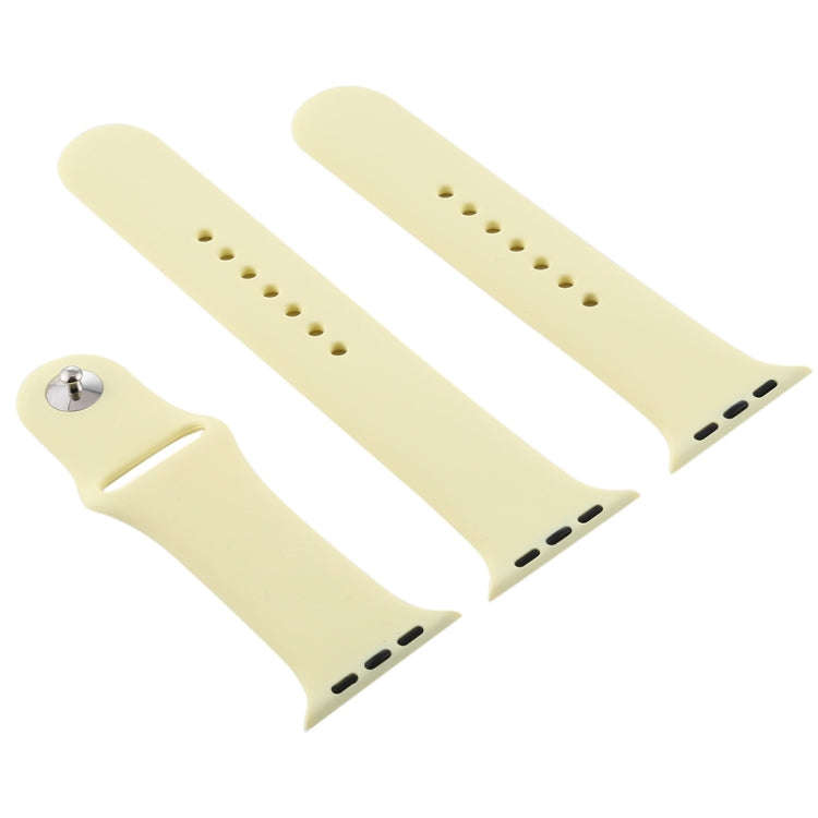 For Apple Watch Series 10 42mm / 9&8&7 41mm / SE 3&SE 2&6&SE&5&4 40mm / 3&2&1 38mm 3 in 1 Rubber ...