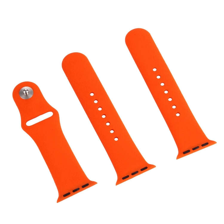 For Apple Watch Series 10 42mm / 9&8&7 41mm / SE 3&SE 2&6&SE&5&4 40mm / 3&2&1 38mm 3 in 1 Rubber ...