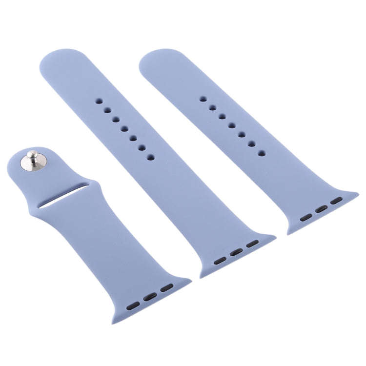 For Apple Watch Series 10 42mm / 9&8&7 41mm / SE 3&SE 2&6&SE&5&4 40mm / 3&2&1 38mm 3 in 1 Rubber ...
