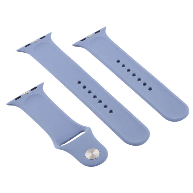 For Apple Watch Series 10 42mm / 9&8&7 41mm / SE 3&SE 2&6&SE&5&4 40mm / 3&2&1 38mm 3 in 1 Rubber ...