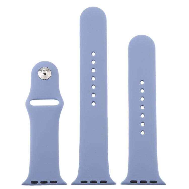 For Apple Watch Series 10 42mm / 9&8&7 41mm / SE 3&SE 2&6&SE&5&4 40mm / 3&2&1 38mm 3 in 1 Rubber ...