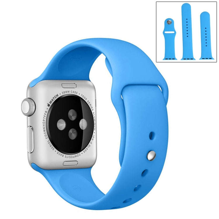 For Apple Watch Series 10 42mm / 9&8&7 41mm / SE 3&SE 2&6&SE&5&4 40mm / 3&2&1 38mm 3 in 1 Rubber ...