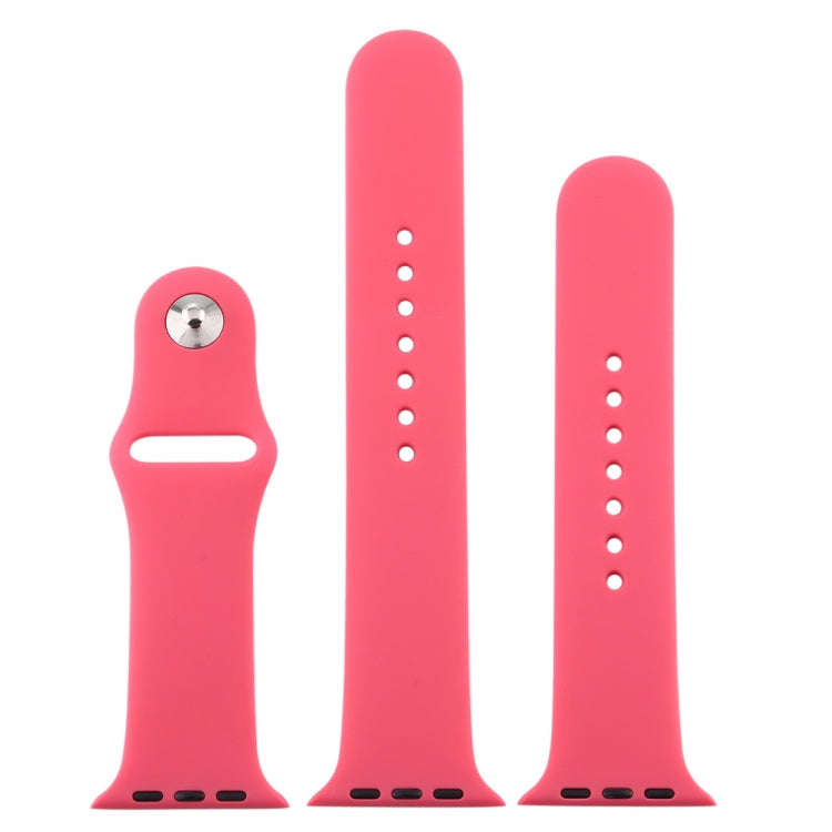 For Apple Watch Series 10 42mm / 9&8&7 41mm / SE 3&SE 2&6&SE&5&4 40mm / 3&2&1 38mm 3 in 1 Rubber ...