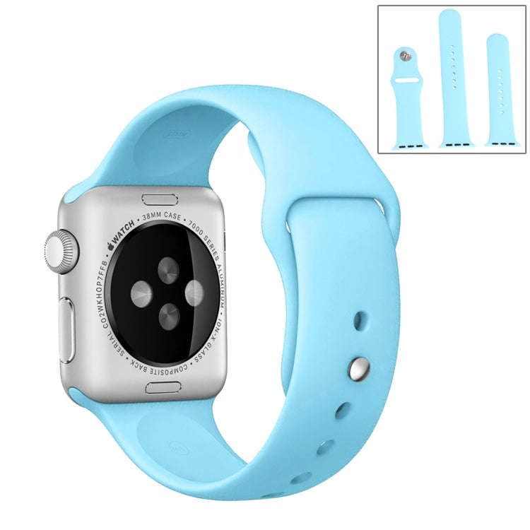 For Apple Watch Series 10 42mm / 9&8&7 41mm / SE 3&SE 2&6&SE&5&4 40mm / 3&2&1 38mm 3 in 1 Rubber ...