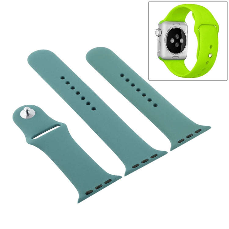 For Apple Watch Series 10 42mm / 9&8&7 41mm / SE 3&SE 2&6&SE&5&4 40mm / 3&2&1 38mm 3 in 1 Rubber ...
