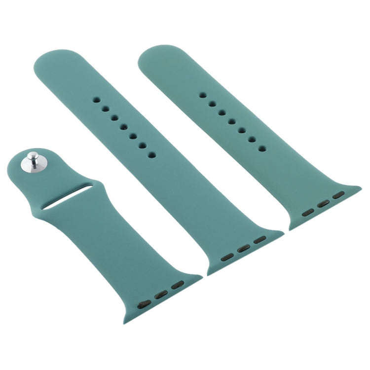 For Apple Watch Series 10 42mm / 9&8&7 41mm / SE 3&SE 2&6&SE&5&4 40mm / 3&2&1 38mm 3 in 1 Rubber ...