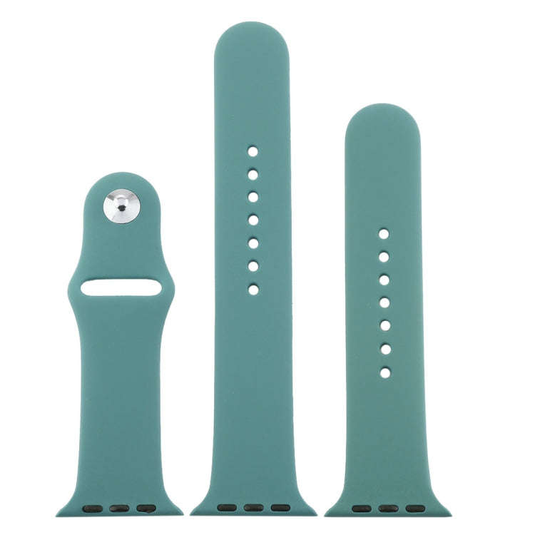 For Apple Watch Series 10 42mm / 9&8&7 41mm / SE 3&SE 2&6&SE&5&4 40mm / 3&2&1 38mm 3 in 1 Rubber ...
