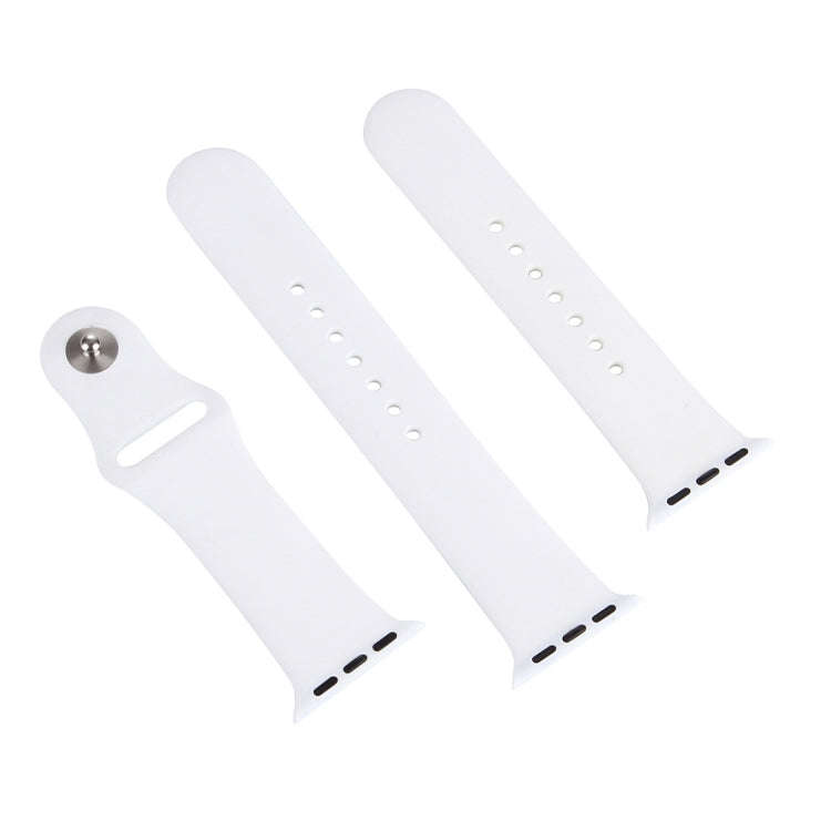 For Apple Watch Series 10 42mm / 9&8&7 41mm / SE 3&SE 2&6&SE&5&4 40mm / 3&2&1 38mm 3 in 1 Rubber ...