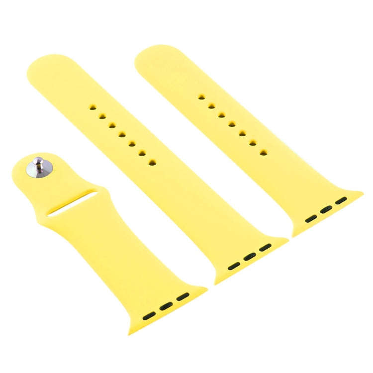 For Apple Watch Series 10 42mm / 9&8&7 41mm / SE 3&SE 2&6&SE&5&4 40mm / 3&2&1 38mm 3 in 1 Rubber ...