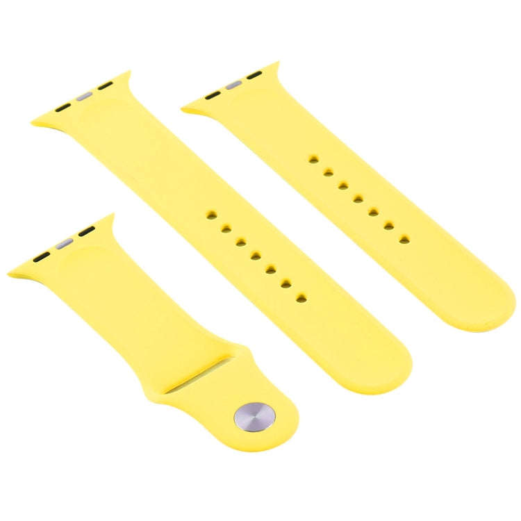 For Apple Watch Series 10 42mm / 9&8&7 41mm / SE 3&SE 2&6&SE&5&4 40mm / 3&2&1 38mm 3 in 1 Rubber ...