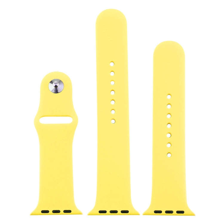 For Apple Watch Series 10 42mm / 9&8&7 41mm / SE 3&SE 2&6&SE&5&4 40mm / 3&2&1 38mm 3 in 1 Rubber ...