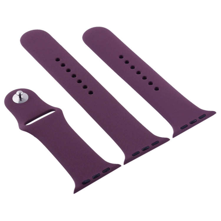 For Apple Watch Series 10 42mm / 9&8&7 41mm / SE 3&SE 2&6&SE&5&4 40mm / 3&2&1 38mm 3 in 1 Rubber ...