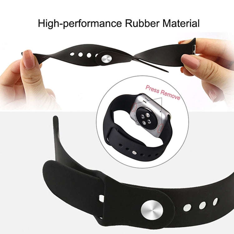 For Apple Watch Series 10 42mm / 9&8&7 41mm / SE 3&SE 2&6&SE&5&4 40mm / 3&2&1 38mm 3 in 1 Rubber ...