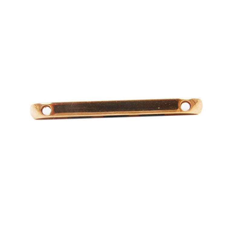 For Apple Watch 42 / 44 / 45mm Metal Strap Connector Metal Buckle, Pair(Gold)