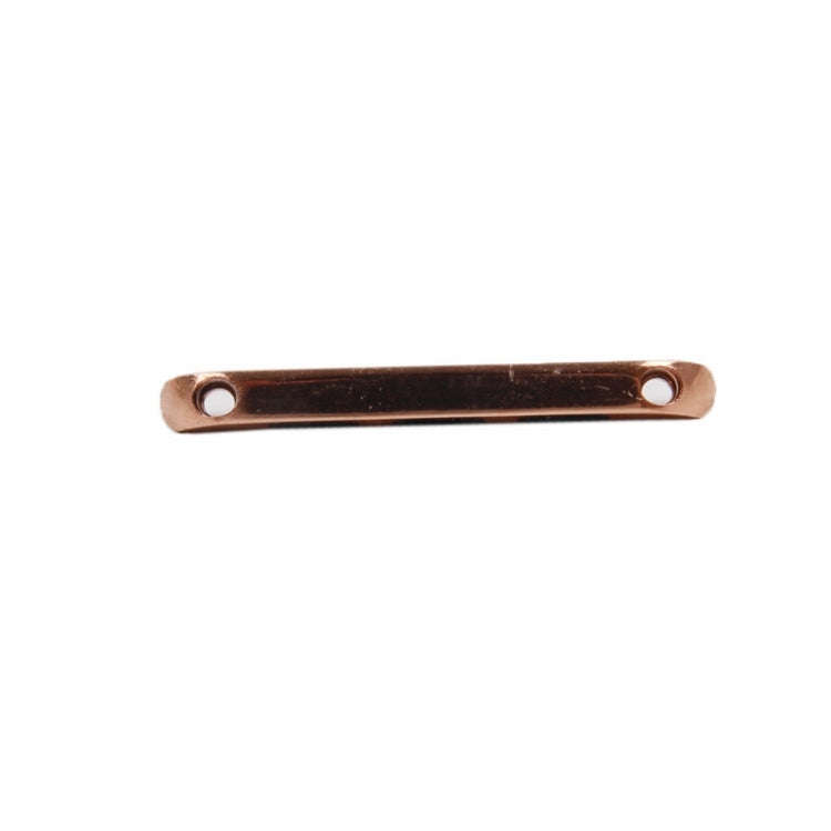 For Apple Watch 42 / 44 / 45mm Metal Strap Connector Metal Buckle, Pair(Rose Gold)