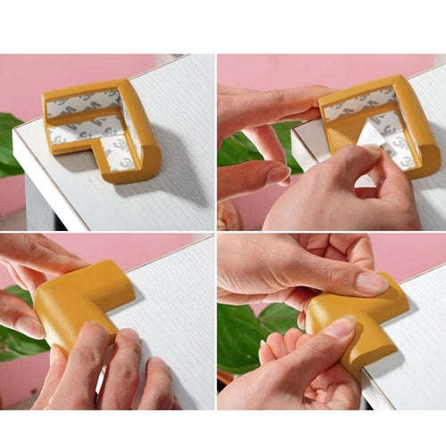 4 PCS Extra Thick Baby Safe Cushion Protector, Table Corner Guard (Random Color Delivery)