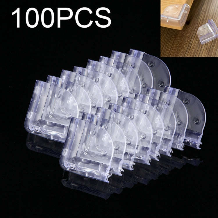 100 PCS Baby Desk Corner Safety Cover Pad Smile Pattern Children Table Anti-collision Protector C...