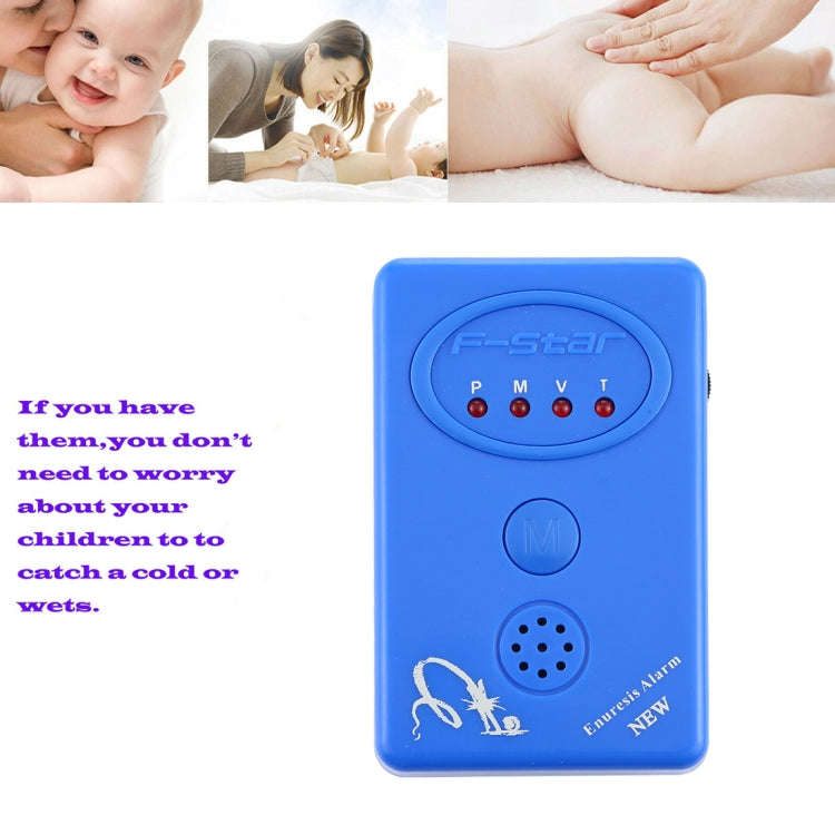SVY001B Adult / Baby Bedwetting Enuresis Urine Bed Wetting Alarm +Sensor With Clamp(Blue)