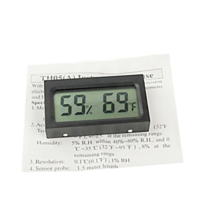 Mini LCD Indoor Digital Thermometer Humidity (Fahrenheit Display)