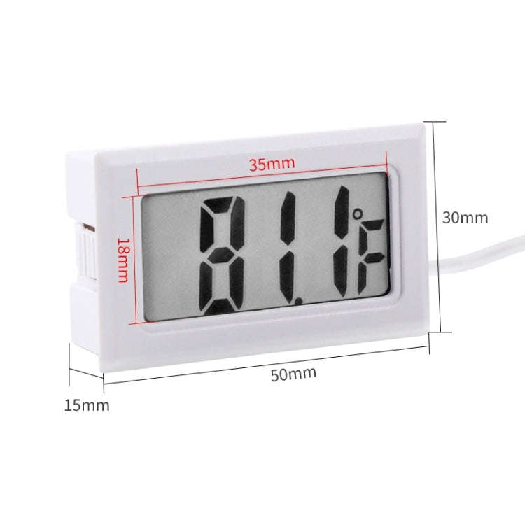 Mini LCD Indoor Digital Thermometer (Fahrenheit Display), White(White)