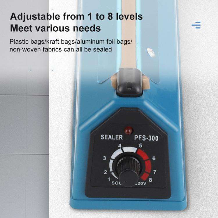 FS-300 300mm Heat Sealing Hand Impulse Poly Sealer Closer Machine (EU Plug)