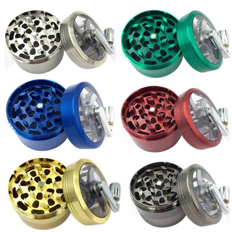 63mm Hand-cranking Cigarette Rolling Machine Herb & Tobacco Grinder, Random Color Delivery