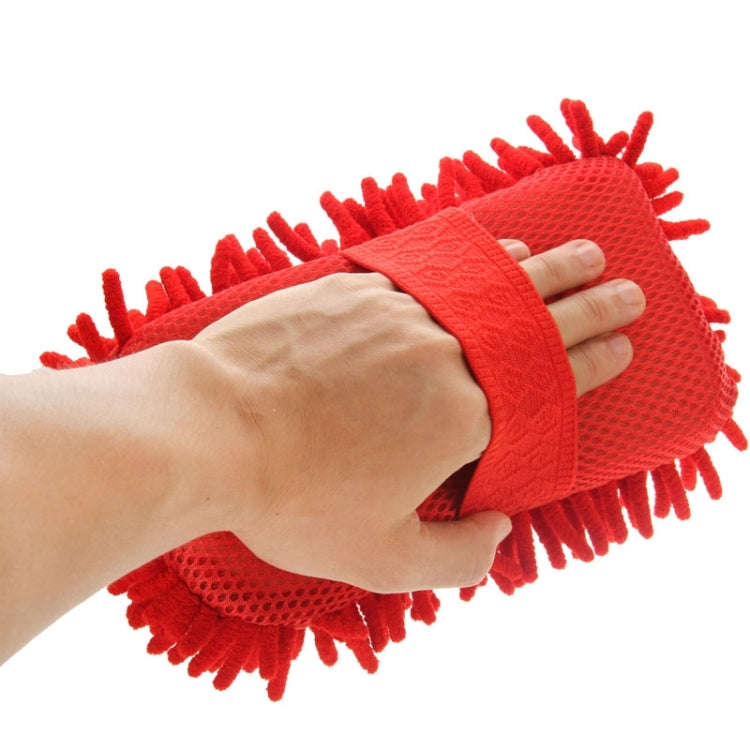 Ultrafine Fiber Chenille Anthozoan Car Washing Gloves Multi-functional Magic Car Brush (Random Co...