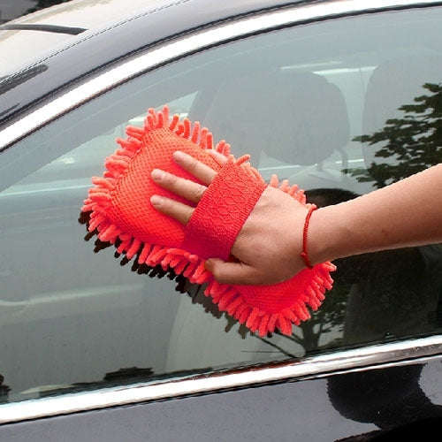 Ultrafine Fiber Chenille Anthozoan Car Washing Gloves Multi-functional Magic Car Brush (Random Co...