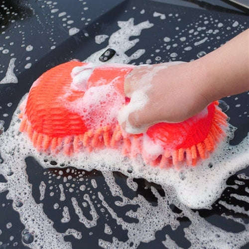 Ultrafine Fiber Chenille Anthozoan Car Washing Gloves Multi-functional Magic Car Brush (Random Co...
