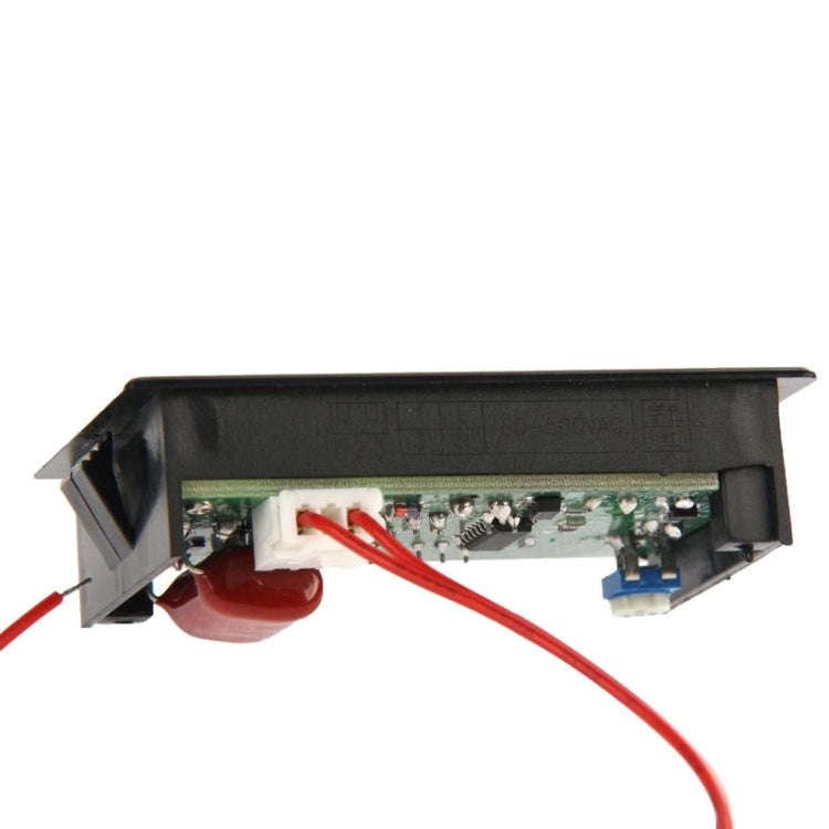 V85 2 Wires 75-300V AC LED Digital Display Voltmeter(Black)