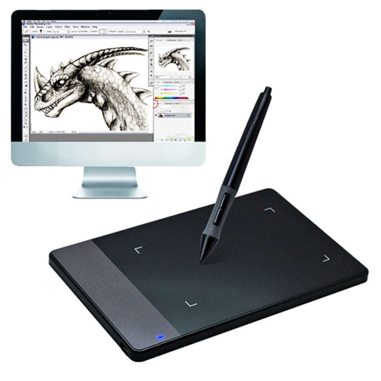 HUION 420 Portable Smart 4.0 x 2.23 inch 4000LPI Stylus Digital Tablet Signature Board with Digit...