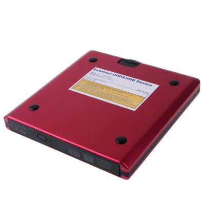 USB 3.0 Aluminum Alloy Portable DVD / CD Rewritable Blu-ray Drive for 12.7mm SATA ODD / HDD, Plug...